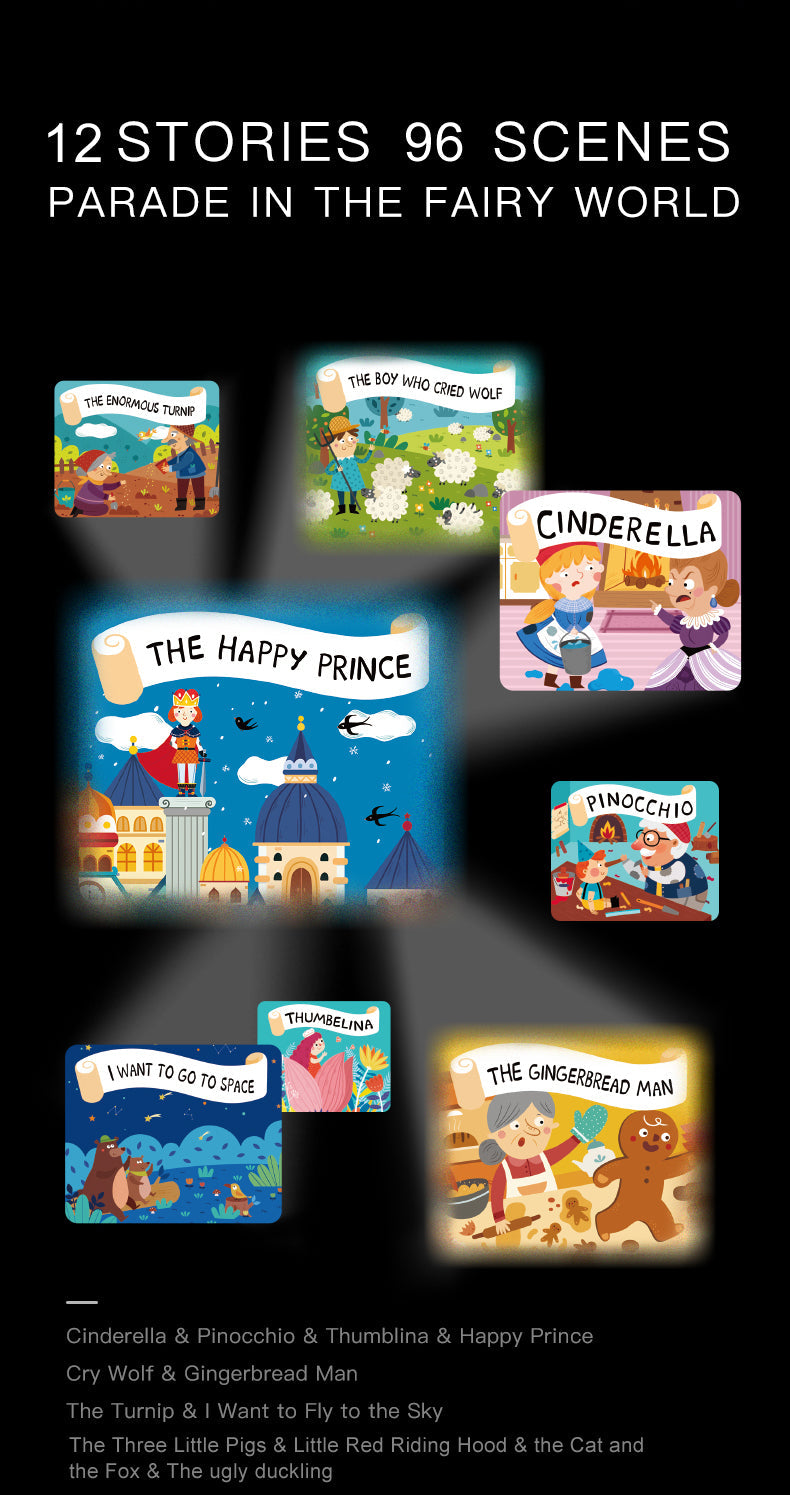 STORYBOOK PROJECTOR, 3in1, 12 stories