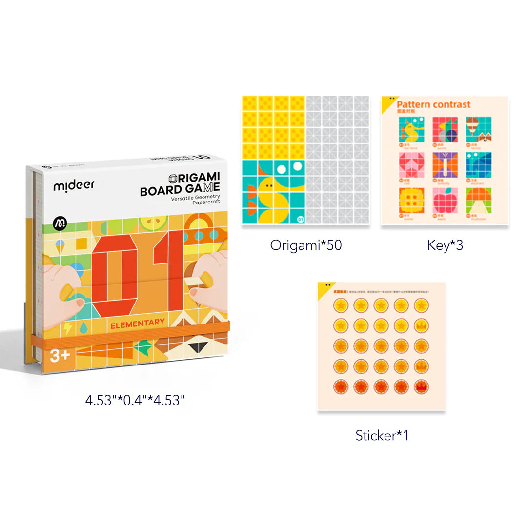 Origami Board Game - Versatile Geometry Papercraft (Elementary), Mideer
