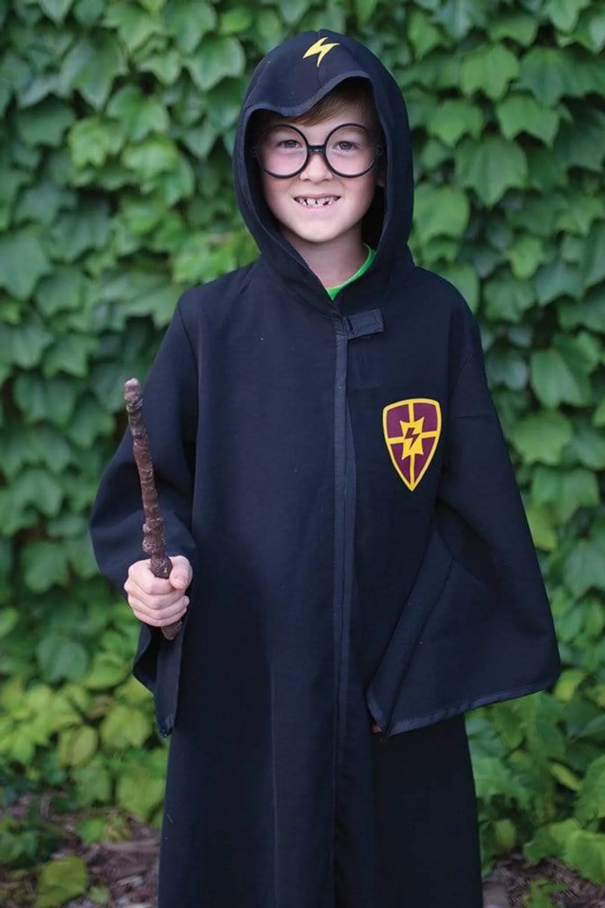 Wizard Cloak With Glasses For Kids 7-8