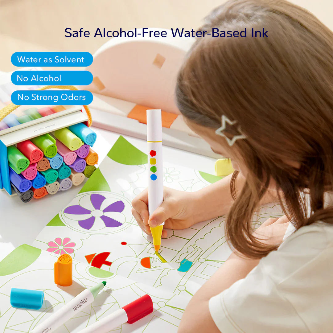 Dual-Tip Washable Marker - 36 Colors, Mideer