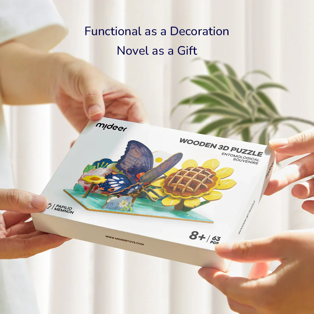 Wooden 3D Puzzle - Entomological Souvenirs (Butterfly)