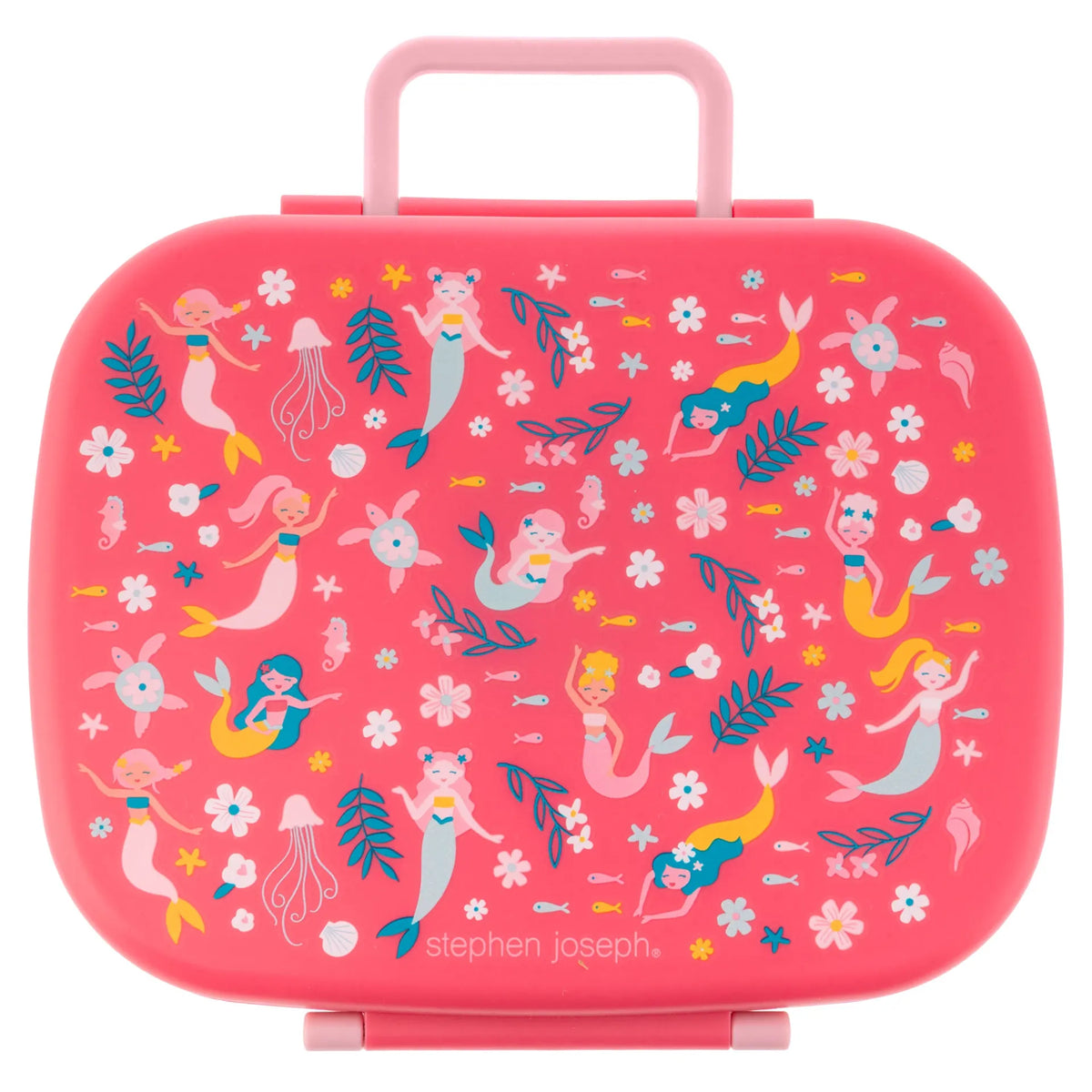 Mermaid, Bento Box, For Kids 3+, 5-Compartment Lunch Box With Removable Tray