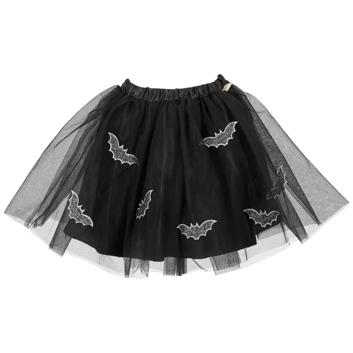 Mathilde, Black Bat Skirt for Kids 4-7