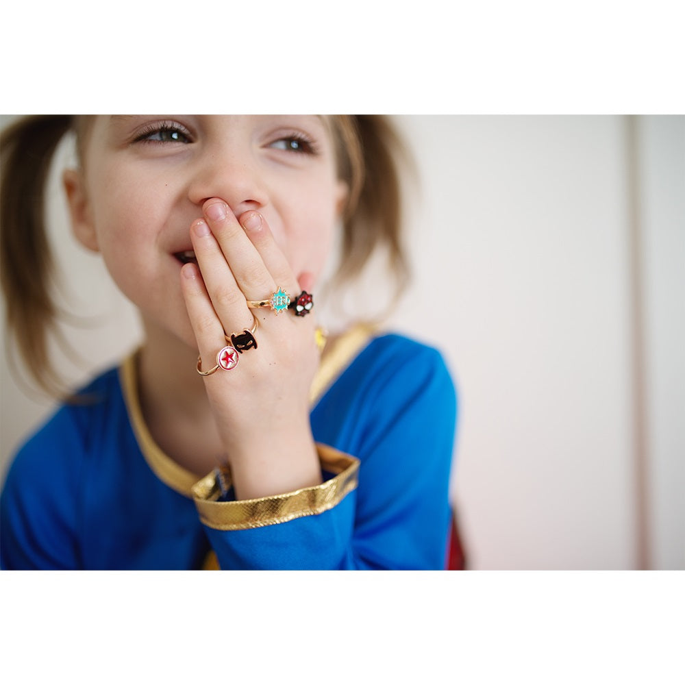 Superhero Ring (choice of 6 Designs), Costume Accessory for Kids 3+