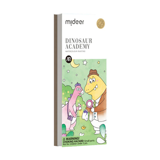 Watercolour painting - Dinosaur academy, Mideer