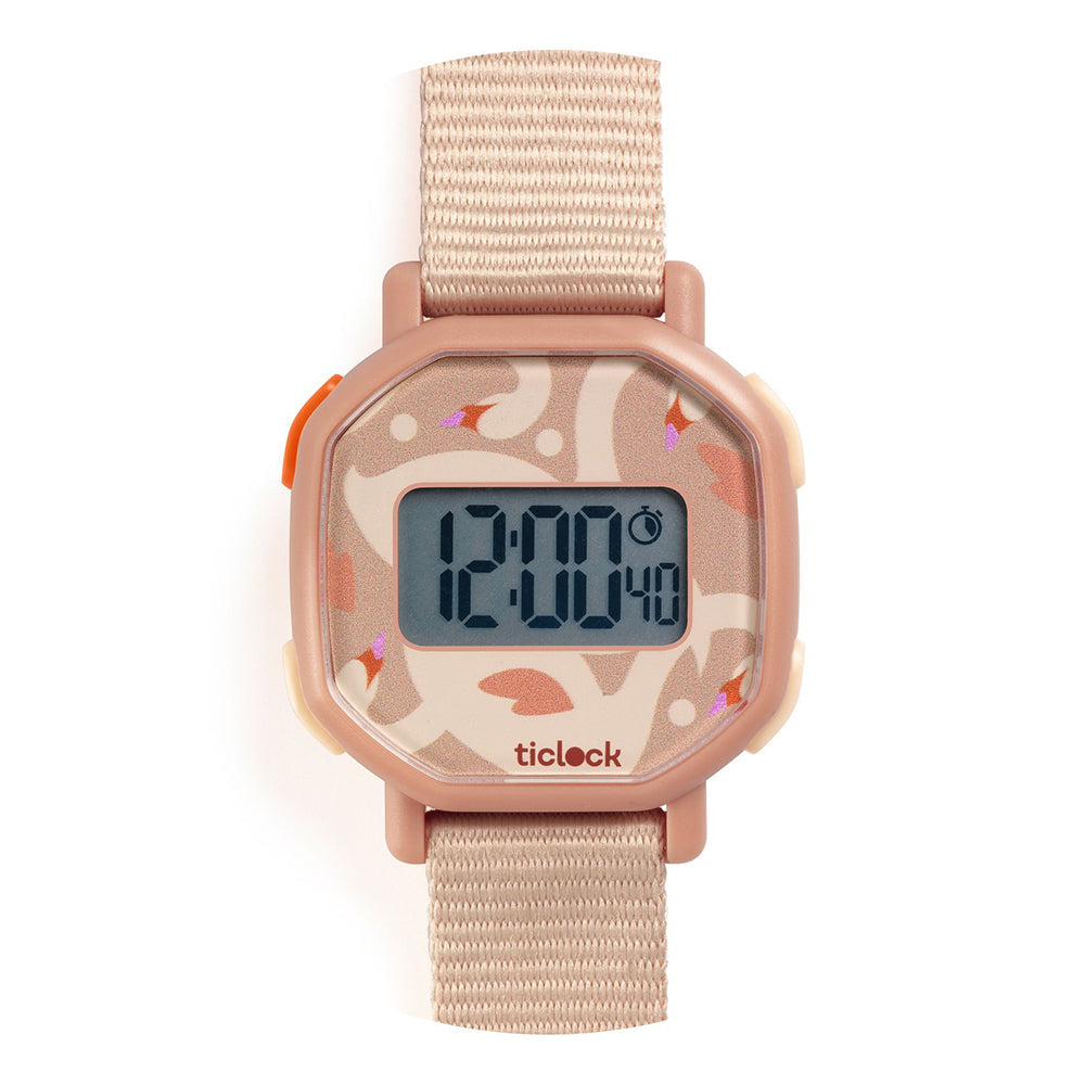 Poetic Swans, Digital Watch, 6+, Illustrated Dial With Night Light