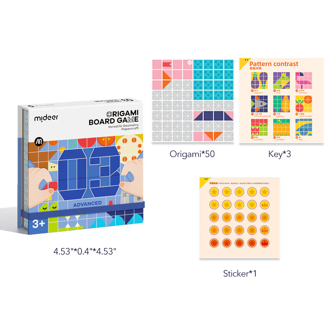Origami Board Game - Versatile Geometry Papercraft  (Advanced), Mideer