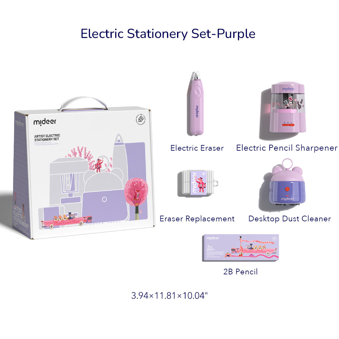 Artist Electric Stationery Set-Candy Purple ONETWOP|LAYCY_3