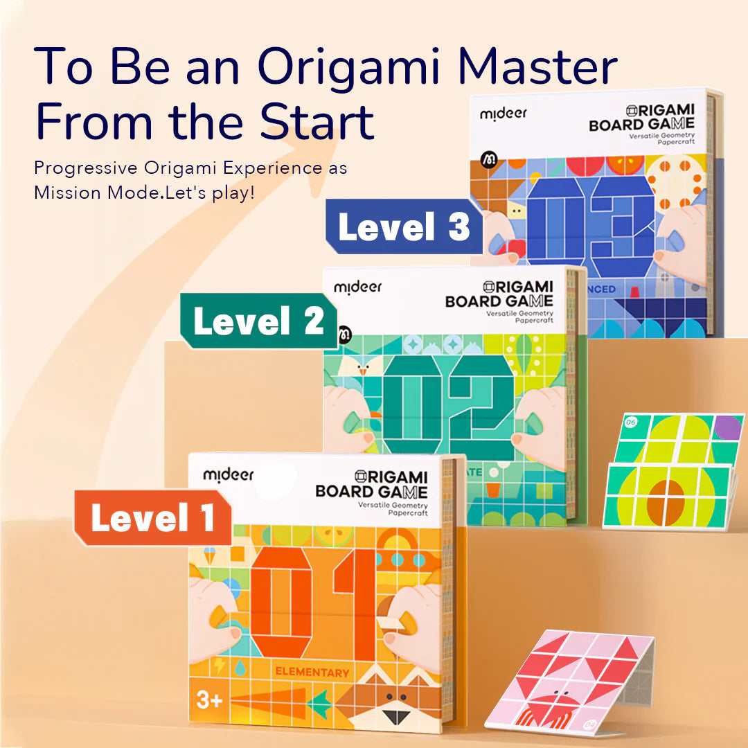 Origami Board Game - Versatile Geometry Papercraft  (Advanced), Mideer