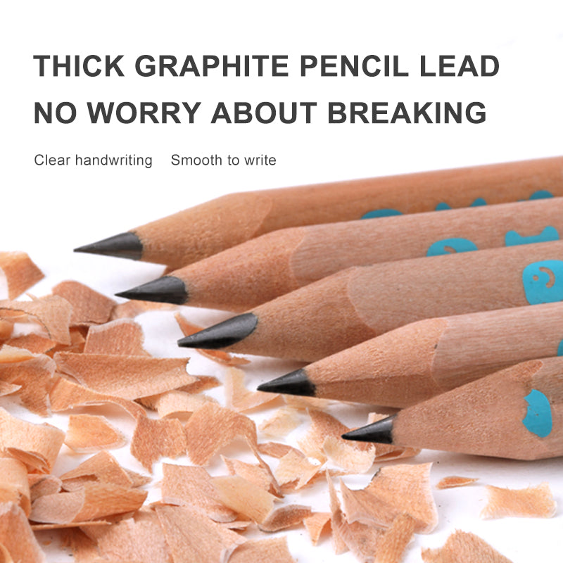 Thick triangular pencils 6B - 6 pcs Mideer