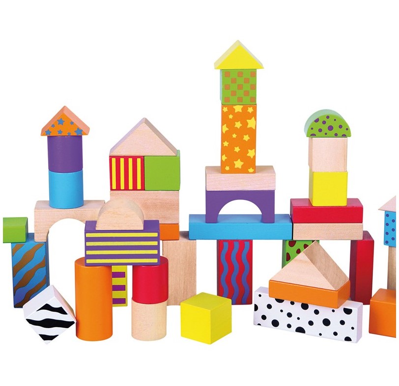 50 Wooden Blocks Andreu Toys