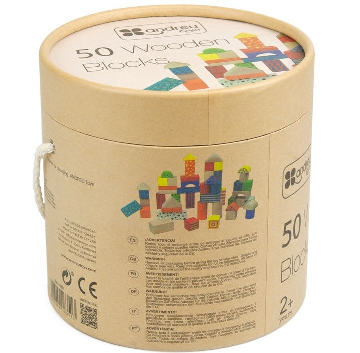 50 Wooden Blocks Andreu Toys