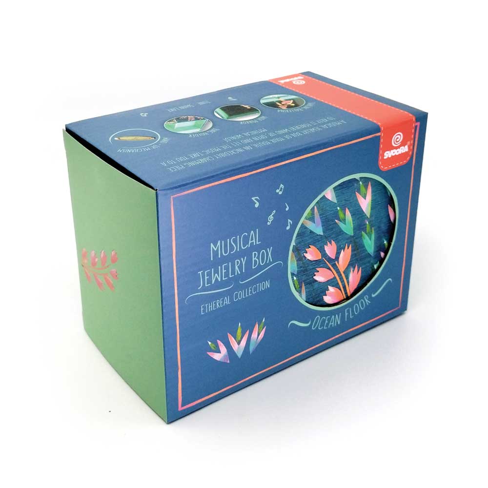 Ethereal Ocean Floor, Musical Jewelry Box