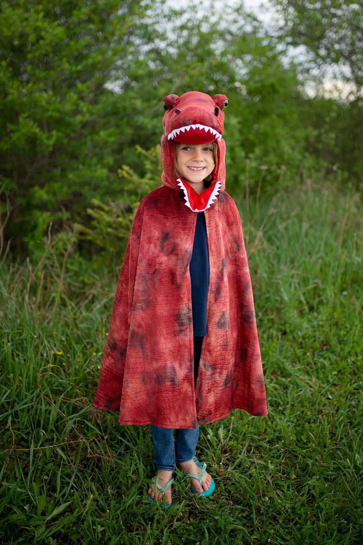 Grandasaurus T-Rex Cape With Claws, Dinosaur Costume For Kids