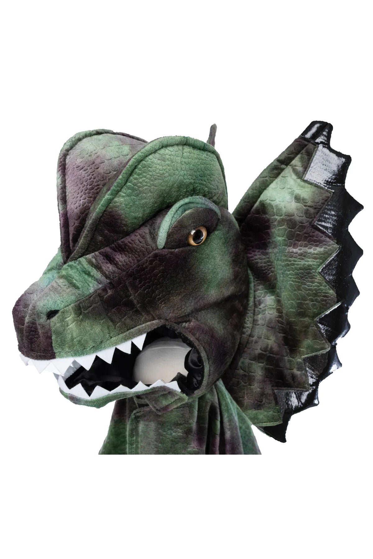 Grandasaurus Dilophosaurus Cape With Claws, Dinosaur Costume, For Kids 4-6
