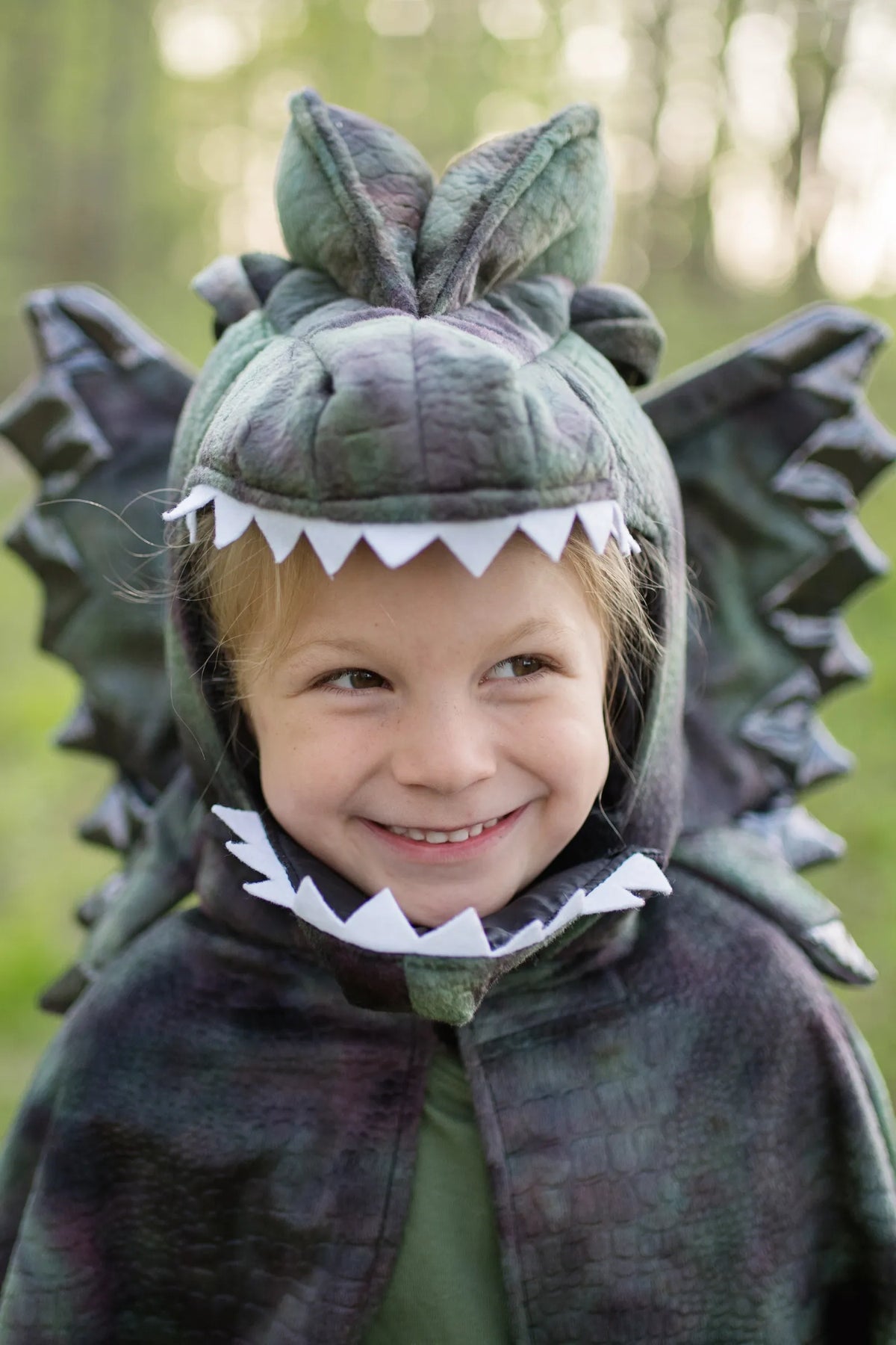 Grandasaurus Dilophosaurus Cape With Claws, Dinosaur Costume, For Kids 4-6
