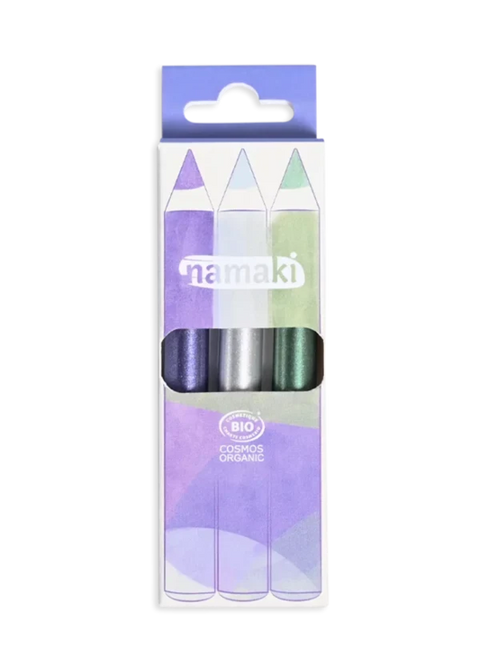 Glitter Make-up Pencils Moonlight Set of 3, Kids Makeup Set for Kids 5+