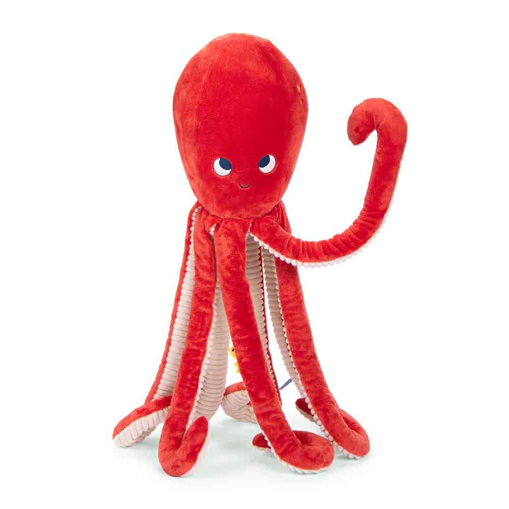 Large Octopus, Les Aventures de Paulie, Plush Toy for Kids 1+