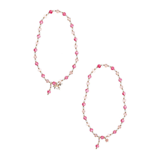 Boutique Pink Crystal Necklace Assorted, Costume Accessory for Kids 3+