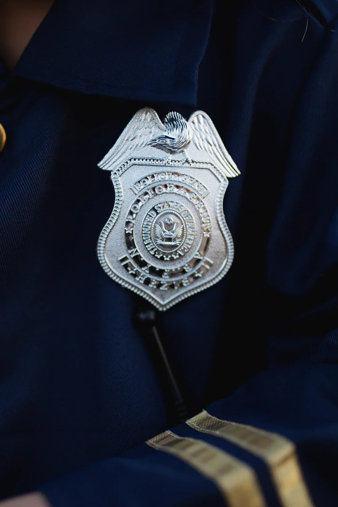 Police Officer Costume Set For Kids 5-6, 5-Piece