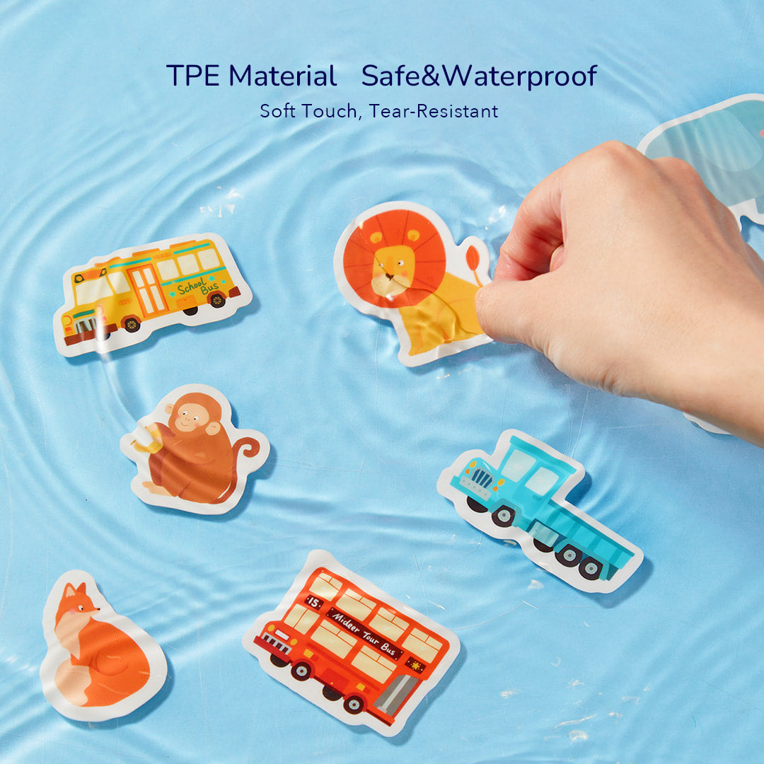 Reusable Jelly Sticker Set - The Busy Animal Town
