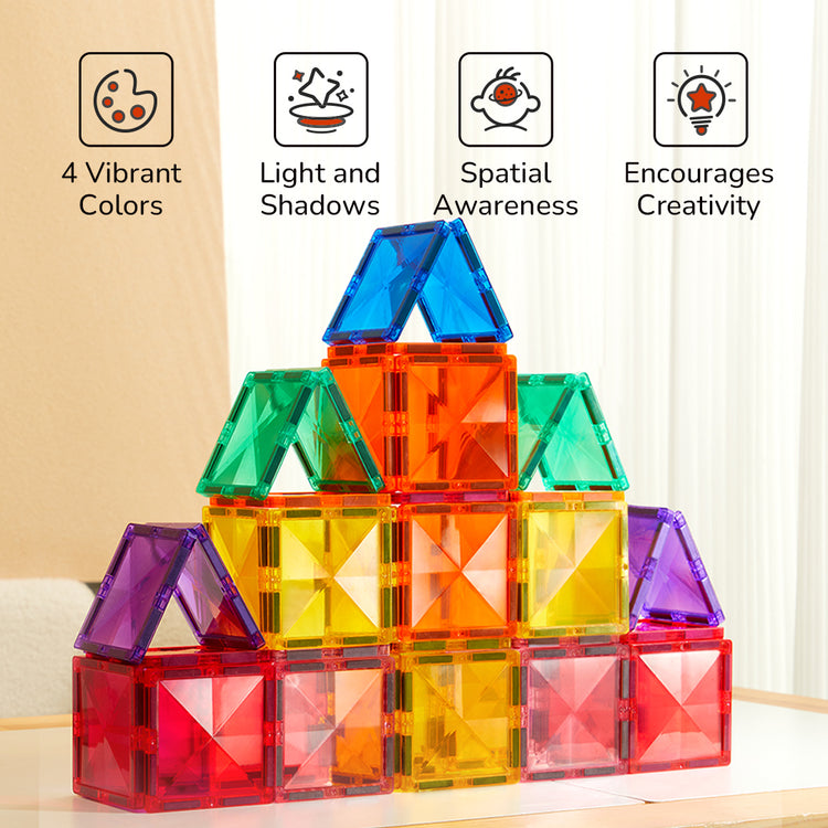 Colorful Magnetic Tiles- Cold color 20pcs