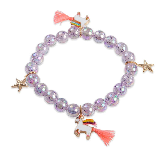 Unicorn Star Bracelet, Purple, Costume Accessory for Kids 3+
