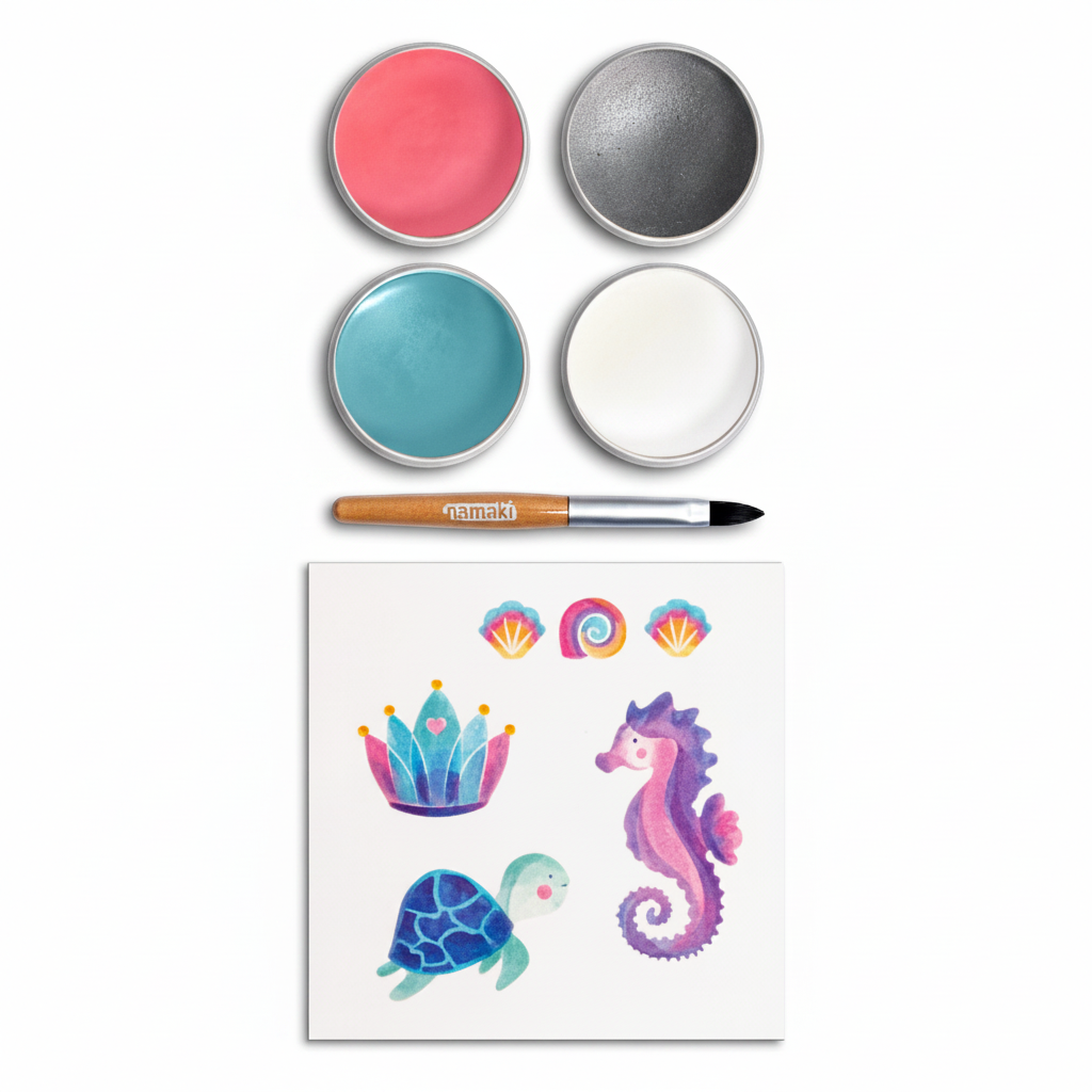 Mermaid, Face Paint Kit for Kids 5+
