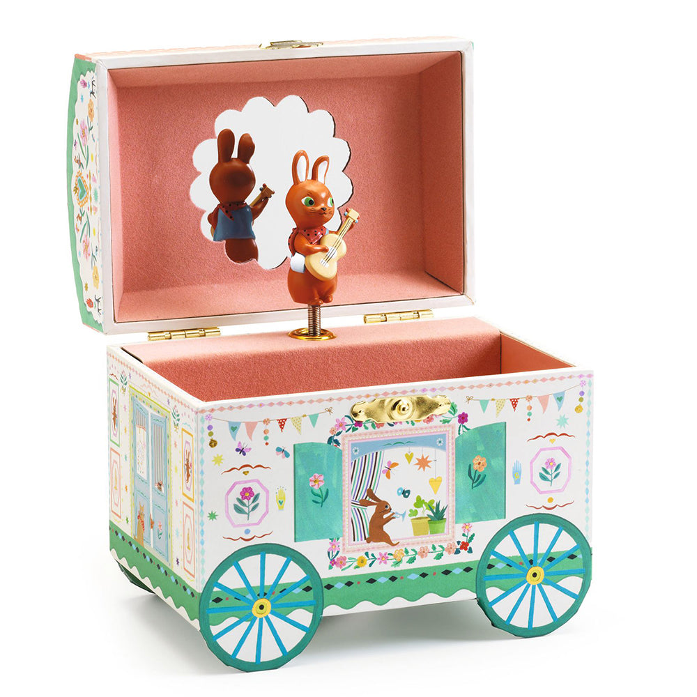 Enchanted Caravan, Musical Jewelry Box, Whimsical Keepsake Box