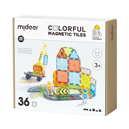 Little Architect Magnetic Tiles 36 pcs