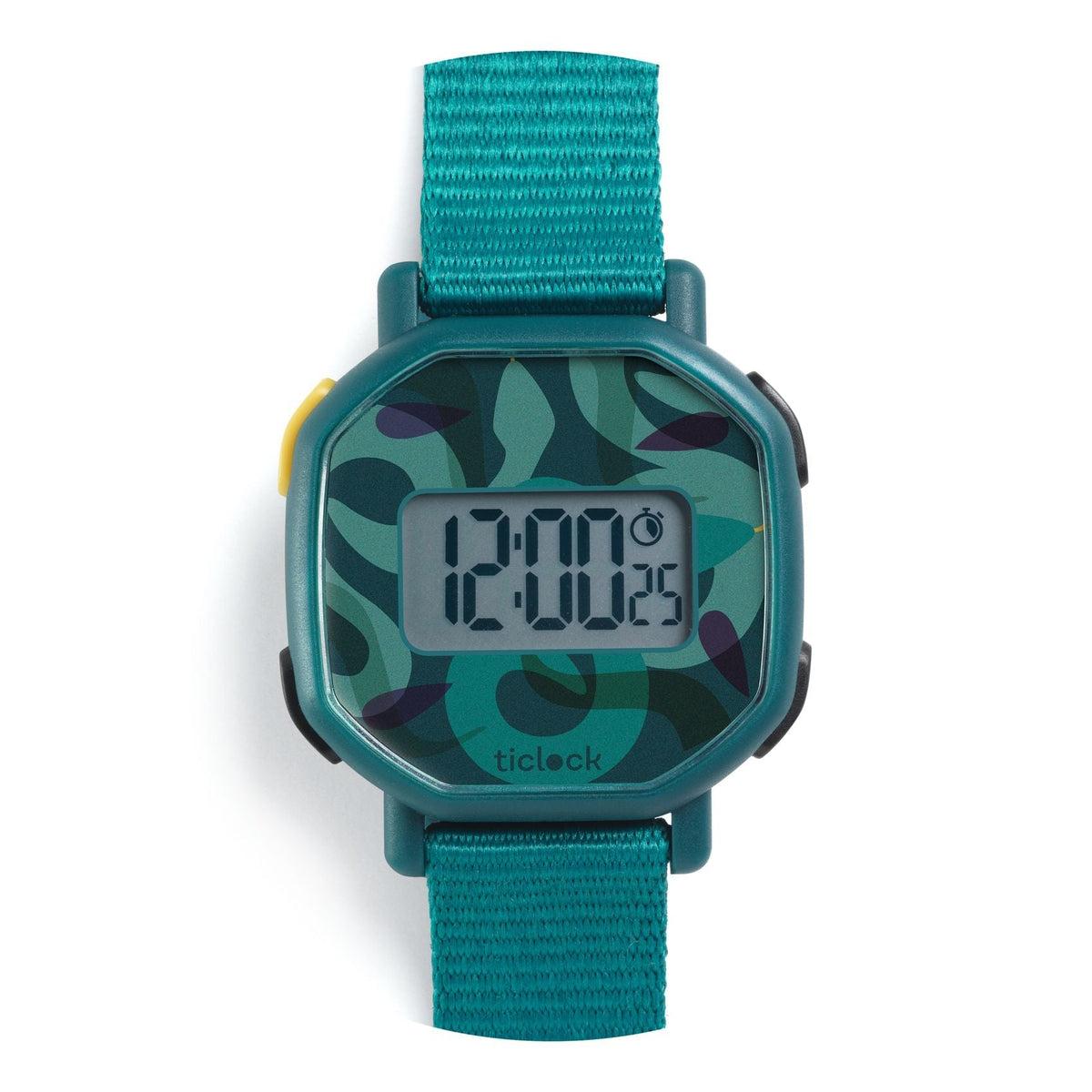 Green Snakes, Digital Watch, 6+, Hexagonal 24-Hour Format Watch