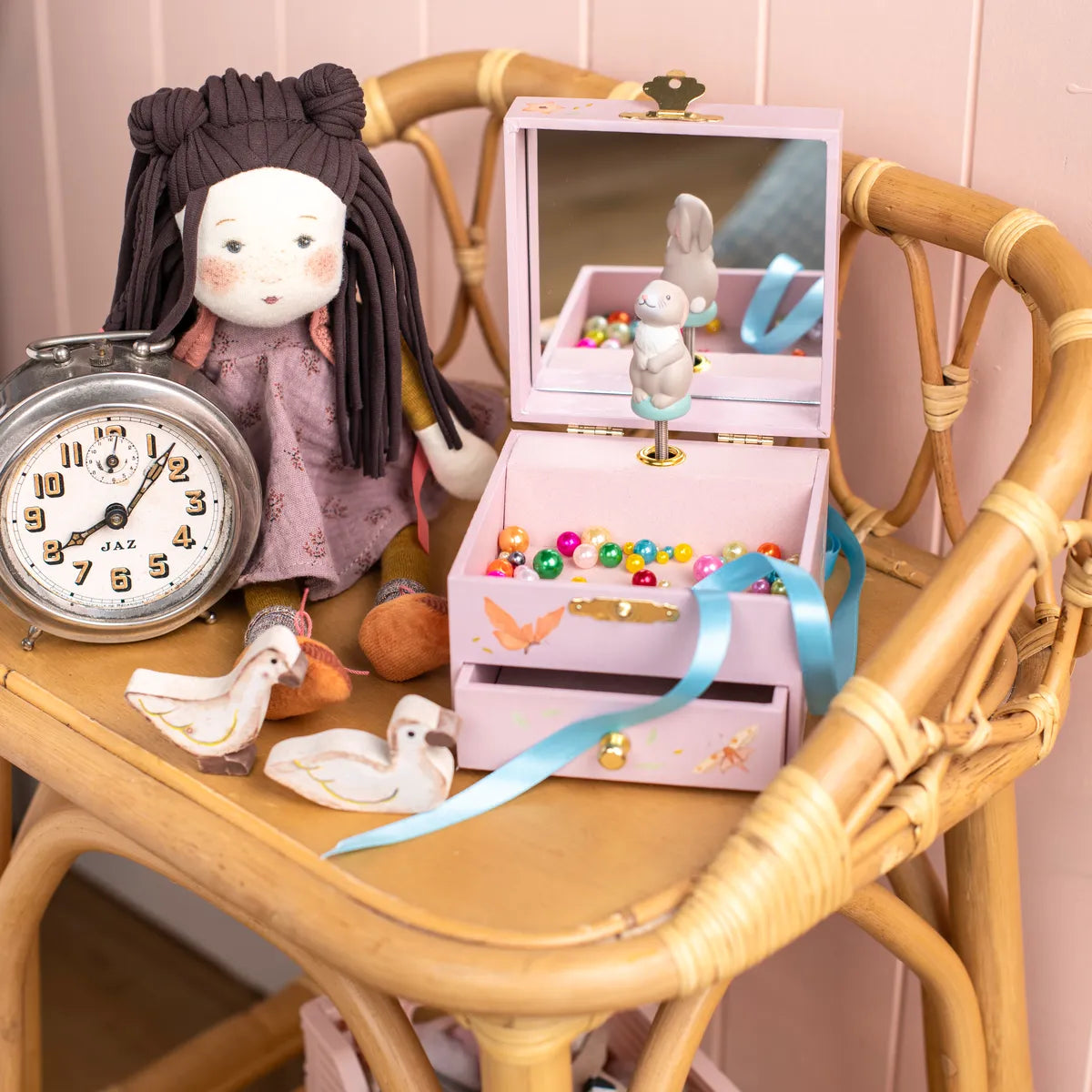 Fleur the Rabbit Musical Jewellery Box, Les Rosalies, Music Box