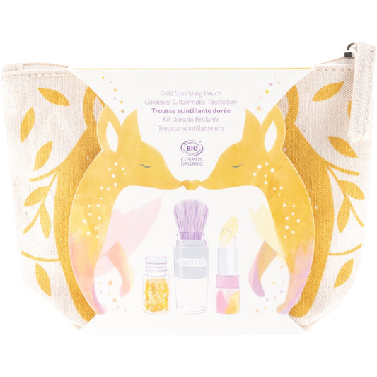 Gold Fox Sparkling Pouch, Kids Makeup Set for Kids 5+