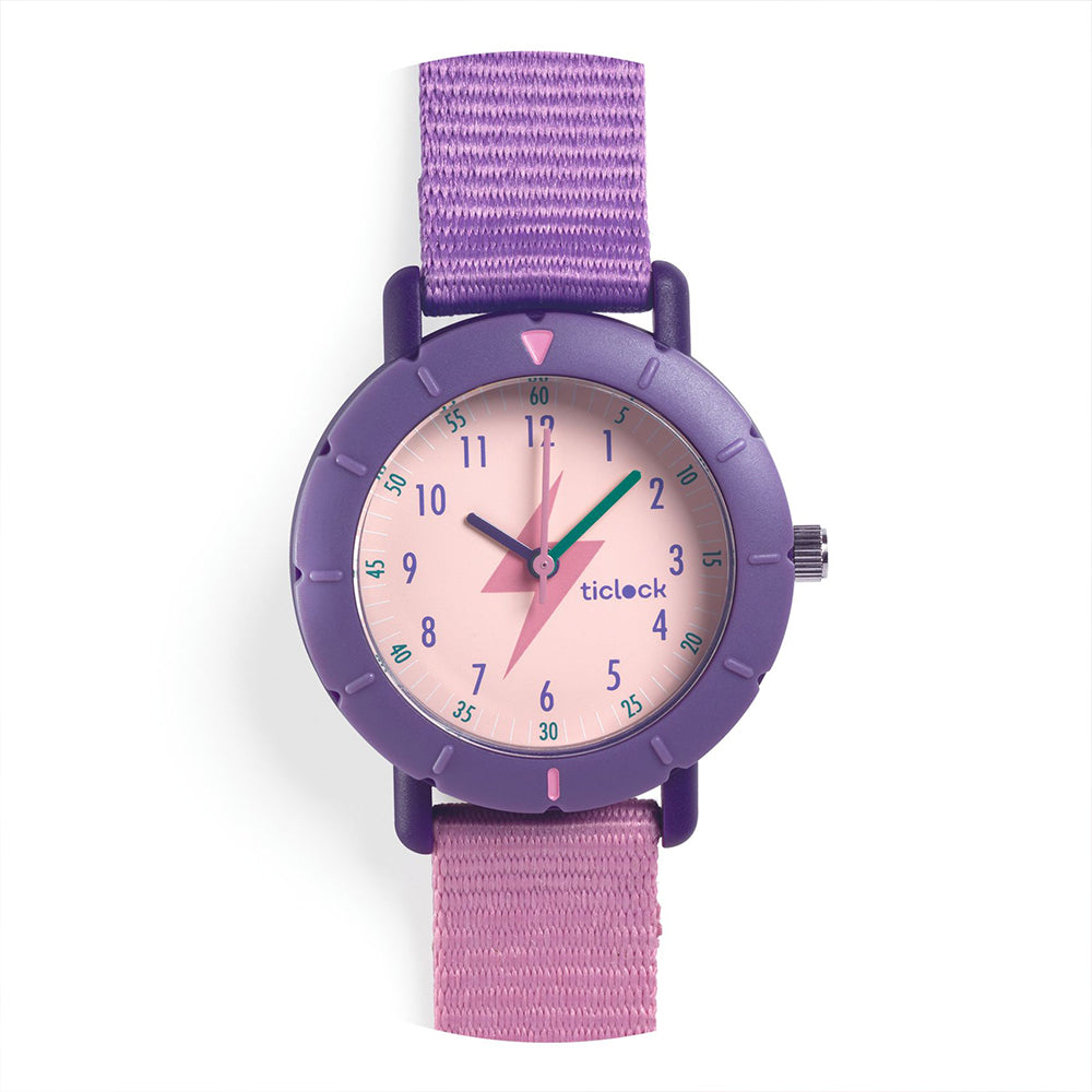 Purple Flash, Sport Watch, 6+, Vibrant Design For Learning To Tell Time