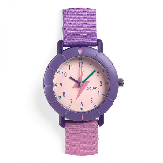 Purple Flash, Sport Watch, 6+, Vibrant Design For Learning To Tell Time