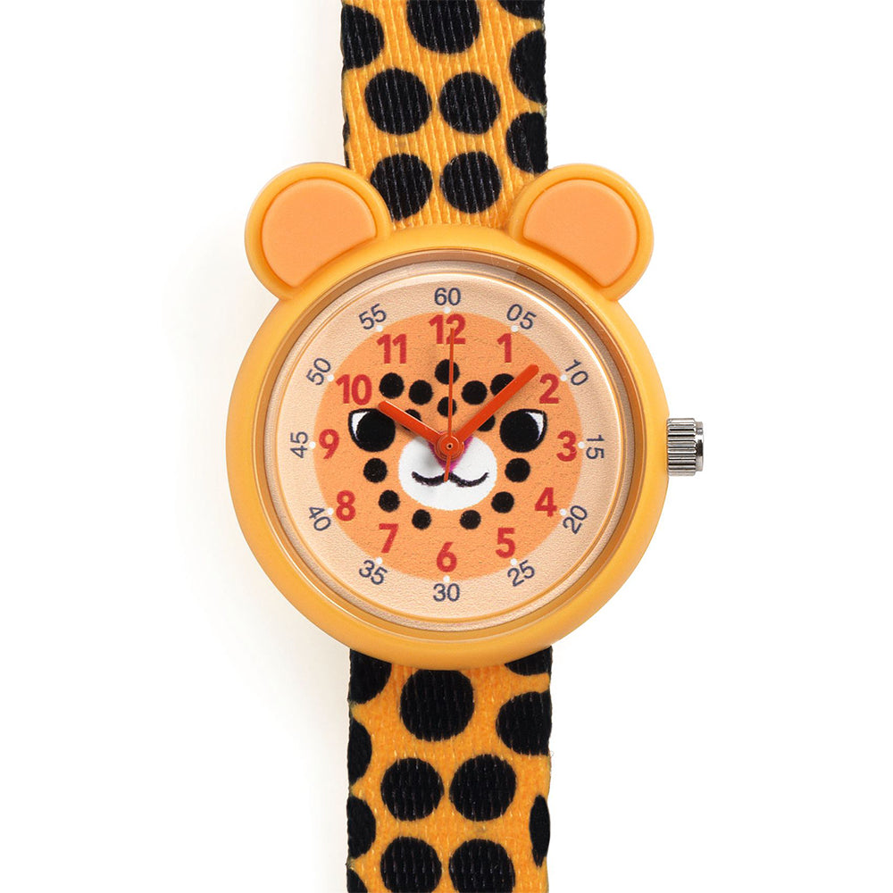 Cheetah, Quartz Watch, 3+, Playful Animal-Design Wristwatch