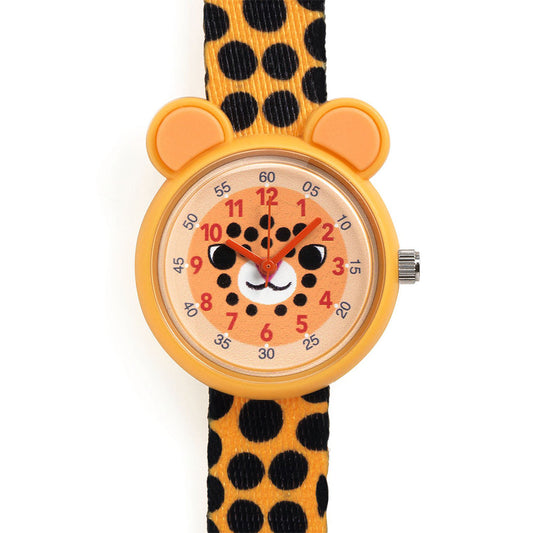 Cheetah, Quartz Watch, 3+, Playful Animal-Design Wristwatch