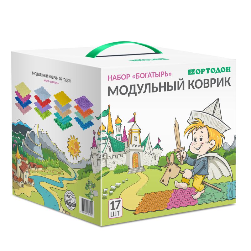 Bogatyr: 17 Pieces, Orthopedic Mat Set for Kids