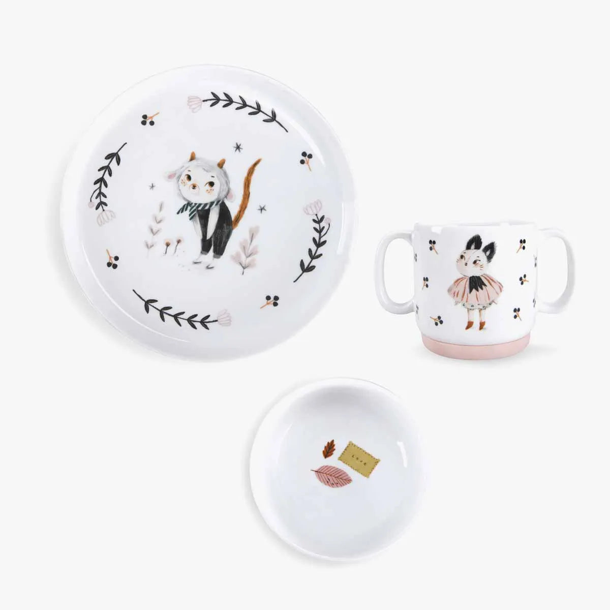 Porcelain Dish Set, Après la Pluie, Decoration for Kids 3+