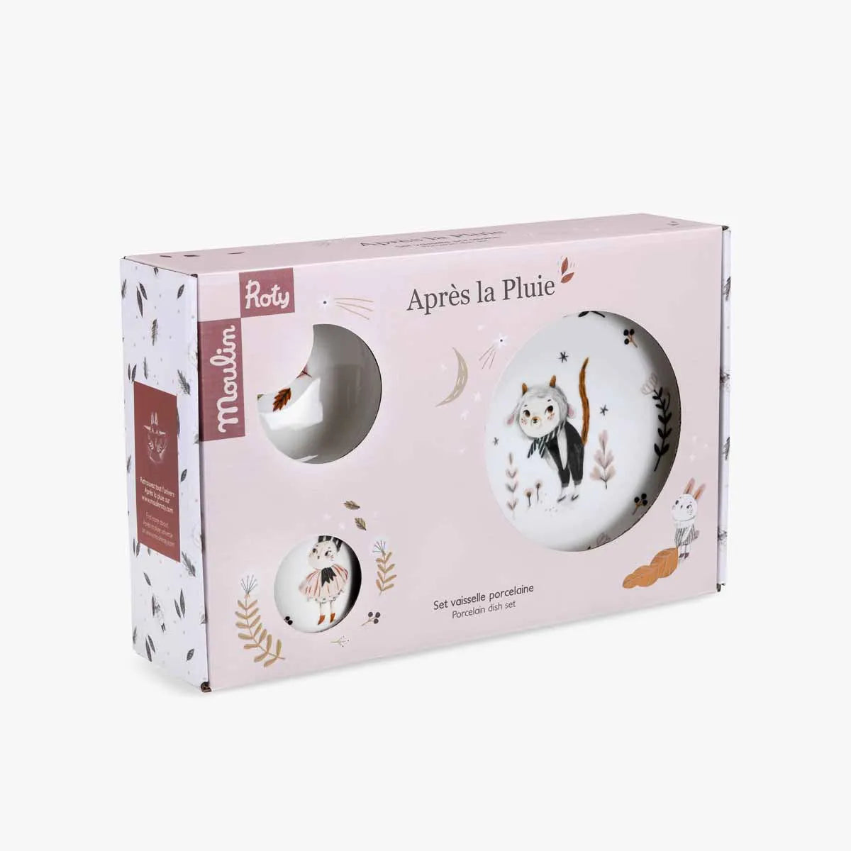 Porcelain Dish Set, Après la Pluie, Decoration for Kids 3+