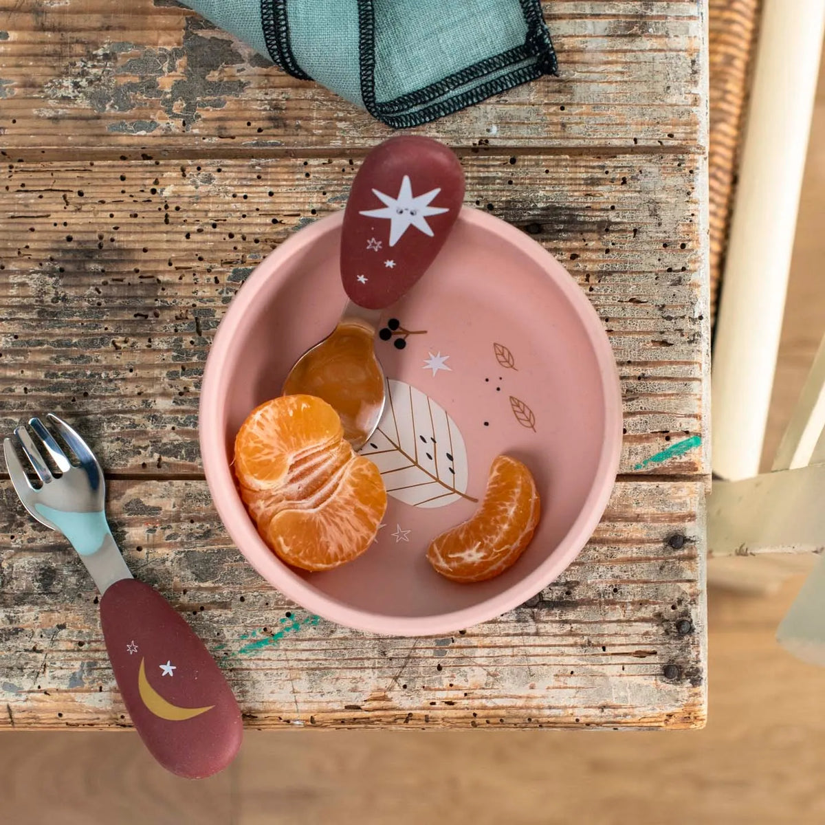 Silicone Dish Set, Après la Pluie, Decoration for Kids 1+