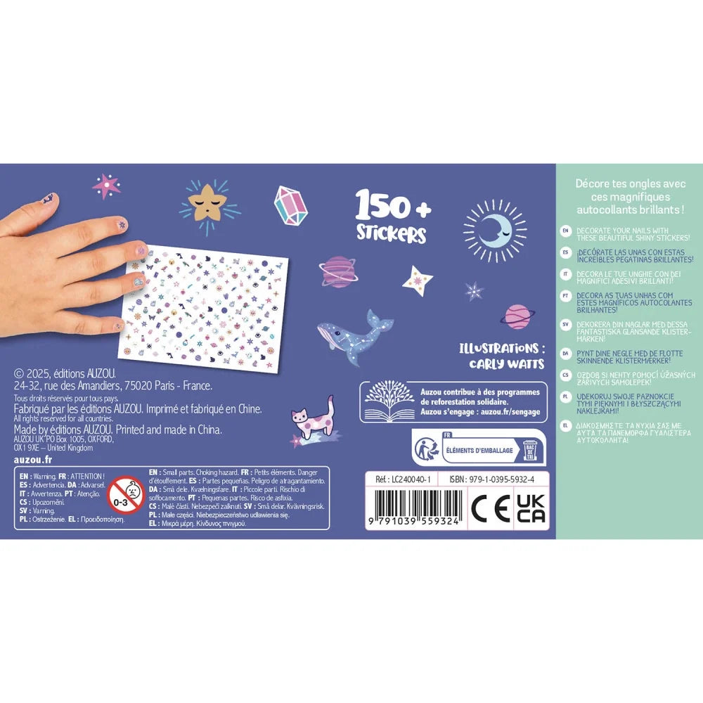 Nail Stickers, Nail Art Set, 3+, 150 Sparkly Nail Stickers