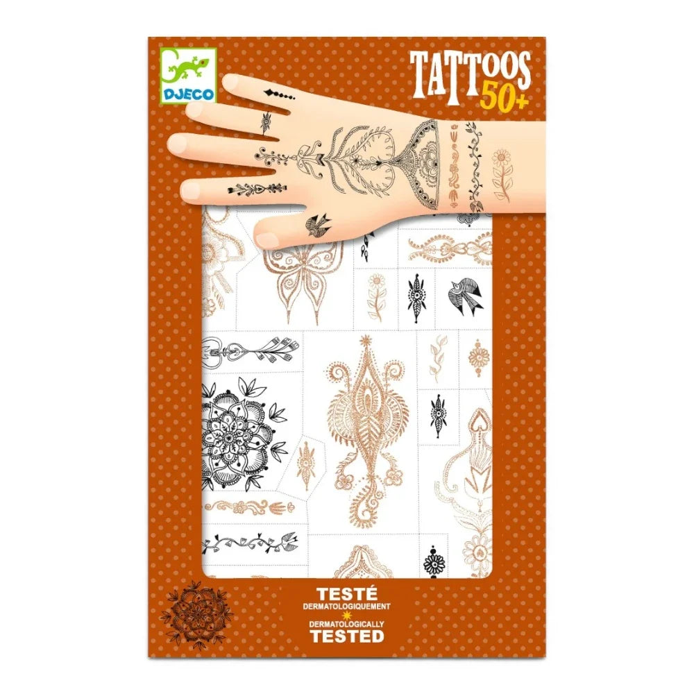 Oriental Breeze, Body Art Tattoo Set, 3+, Bright Glitter-Detail Designs