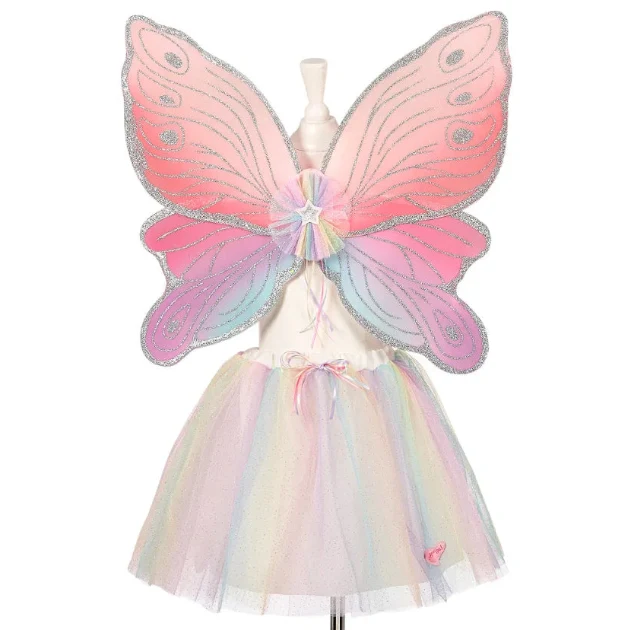 Carlina, Fairy Skirt & Wings Set for Kids, Adjustable Fit
