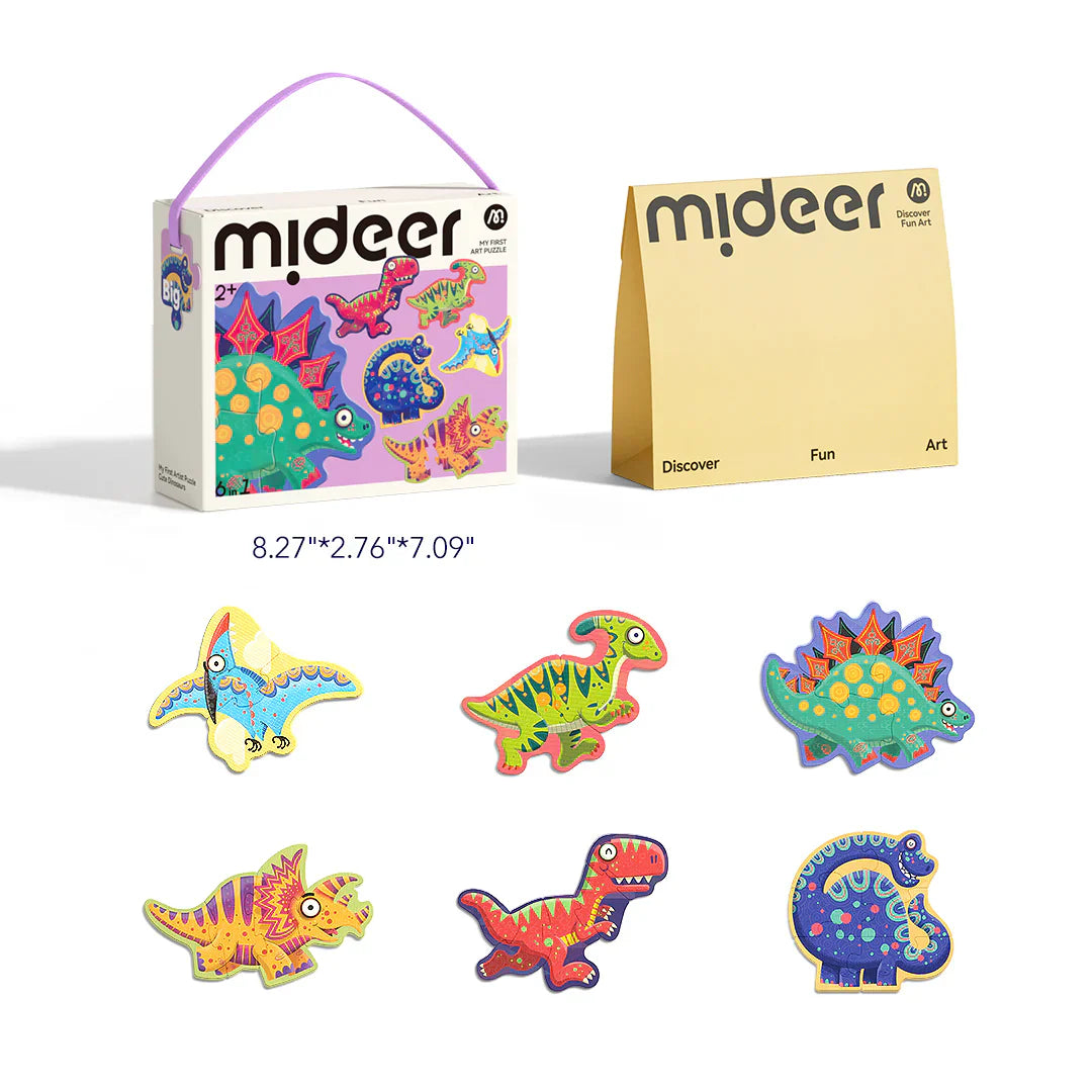 My First Artist Puzzle - Cute Dinosaurs, Mideer