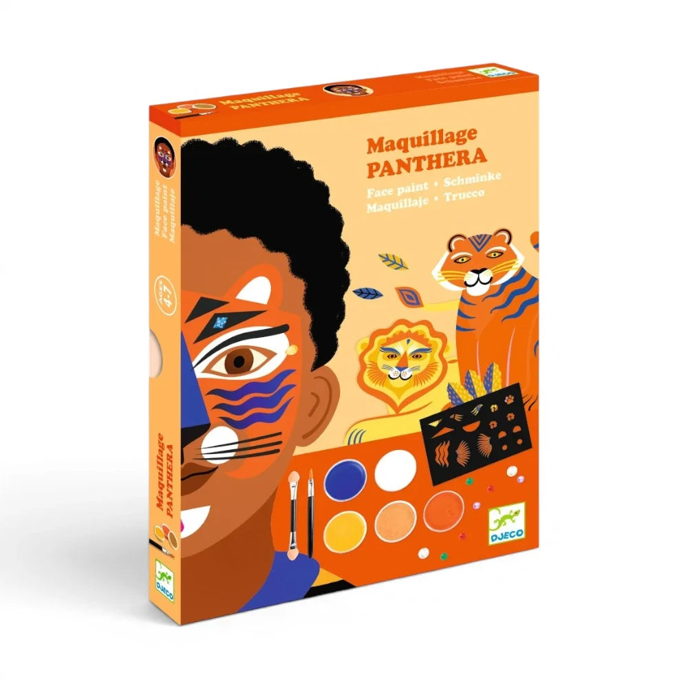 Panthera, Makeup Set With Stencils & Stickers, 4+, 3 Wild Character Looks