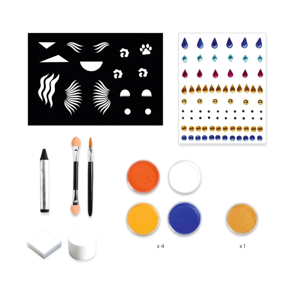 Panthera, Makeup Set With Stencils & Stickers, 4+, 3 Wild Character Looks