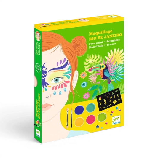 Rio de Janeiro, Makeup Set With Stencils & Stickers, 4+, 3 Carnival Looks