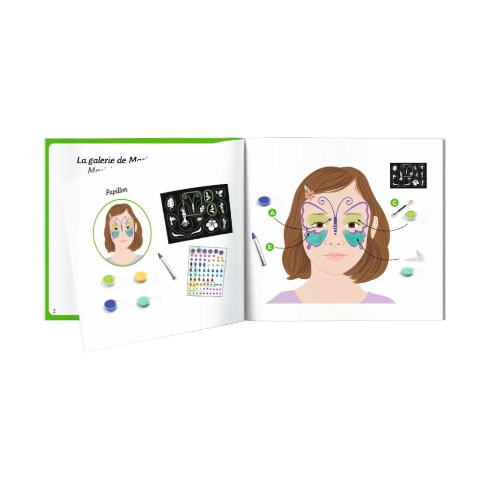 Rio de Janeiro, Makeup Set With Stencils & Stickers, 4+, 3 Carnival Looks