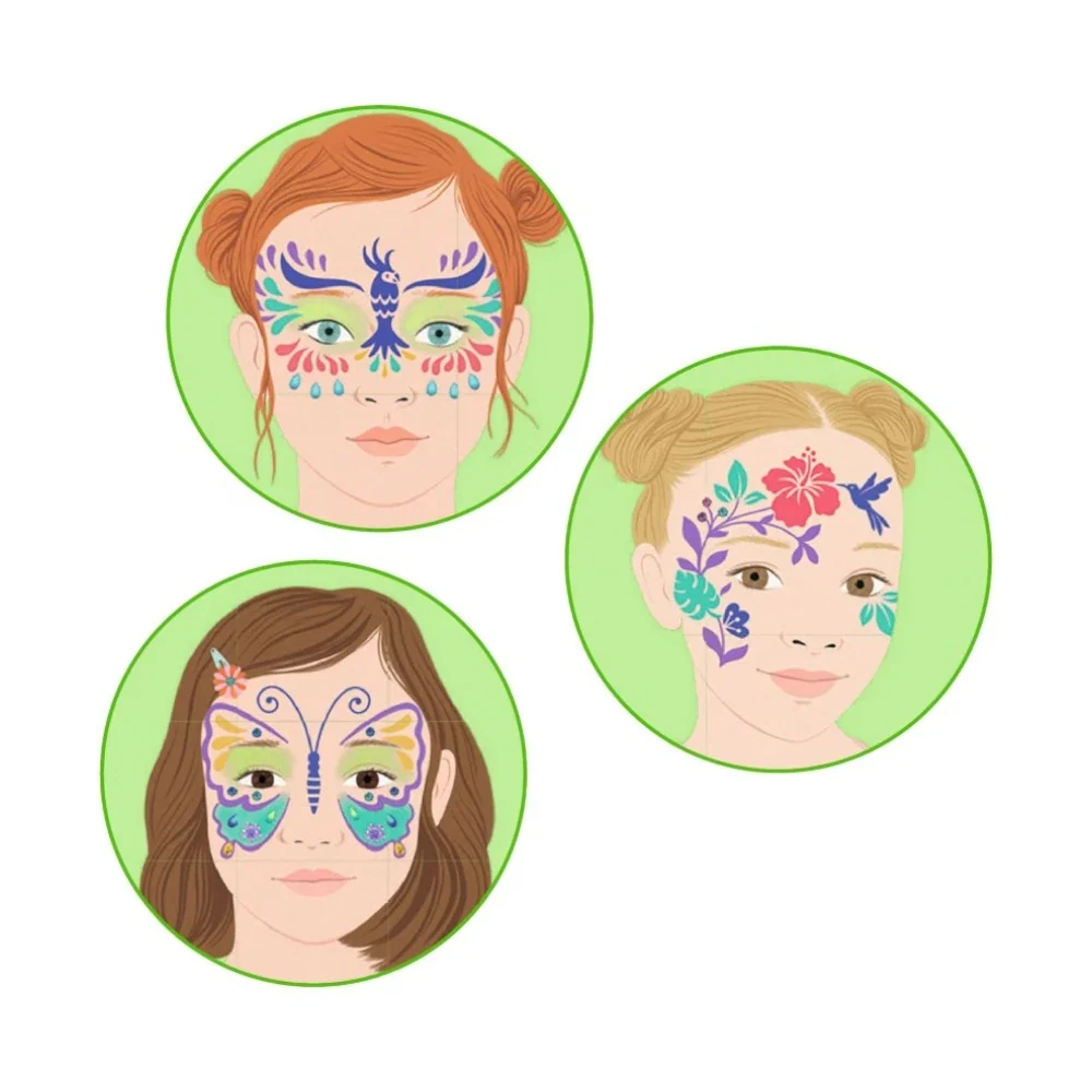 Rio de Janeiro, Makeup Set With Stencils & Stickers, 4+, 3 Carnival Looks